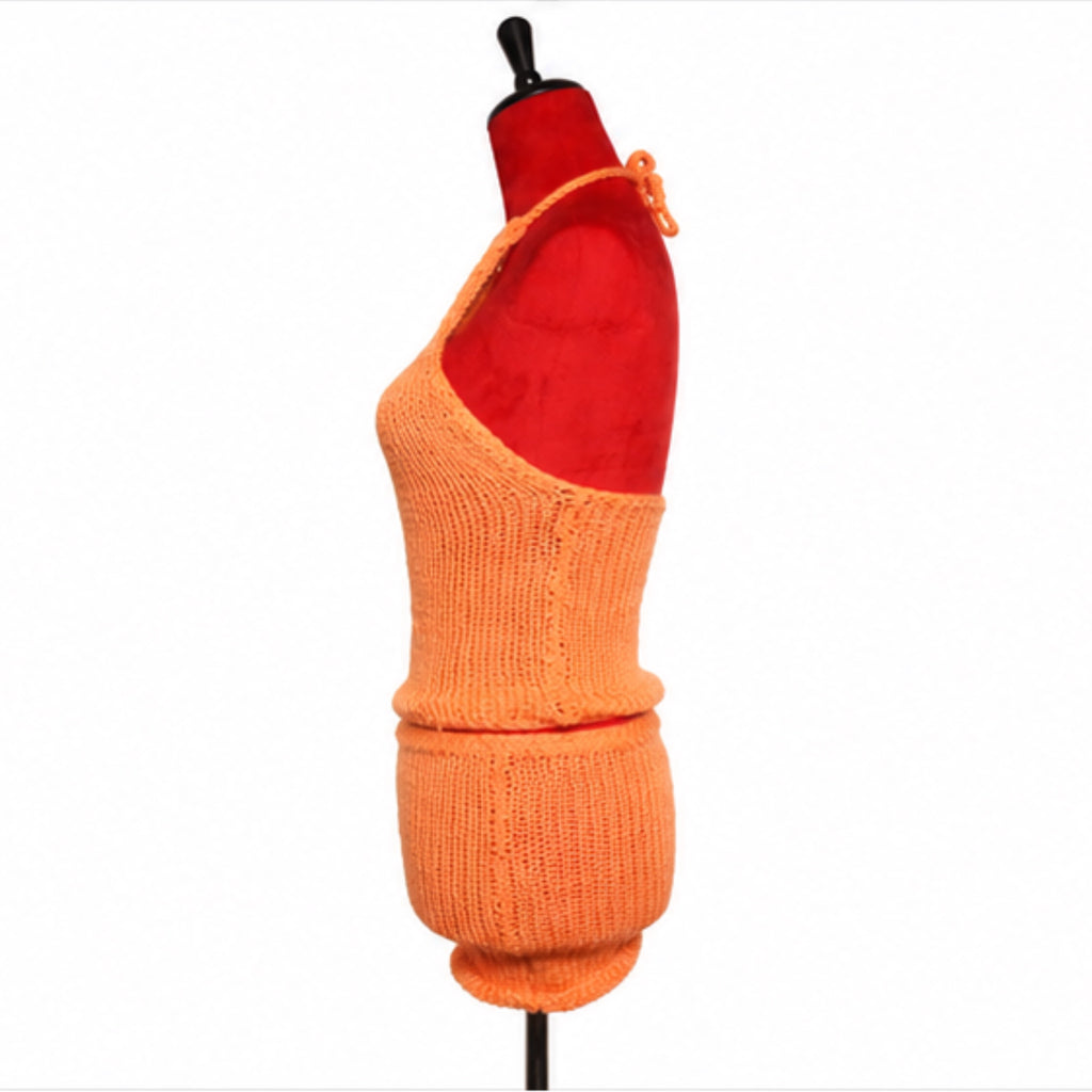 Coral knit skirt set