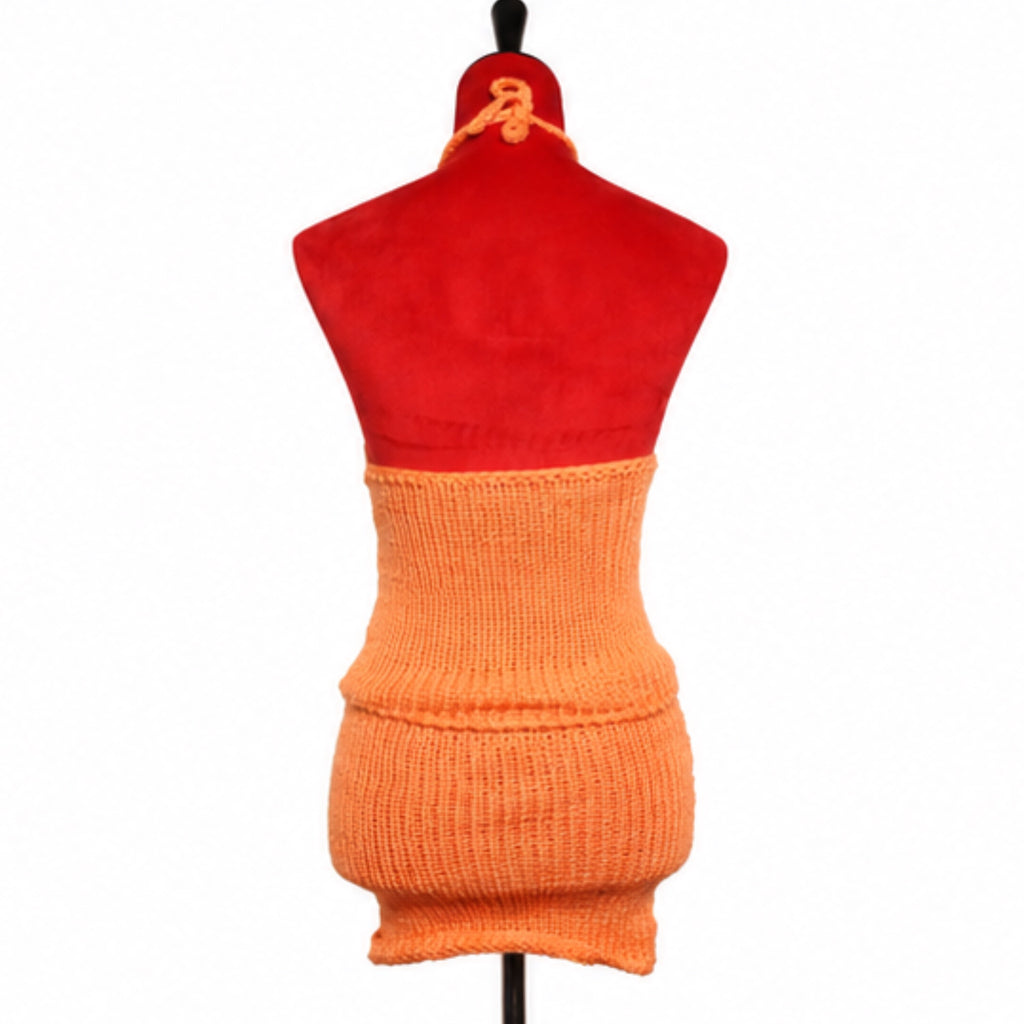 Coral knit skirt set