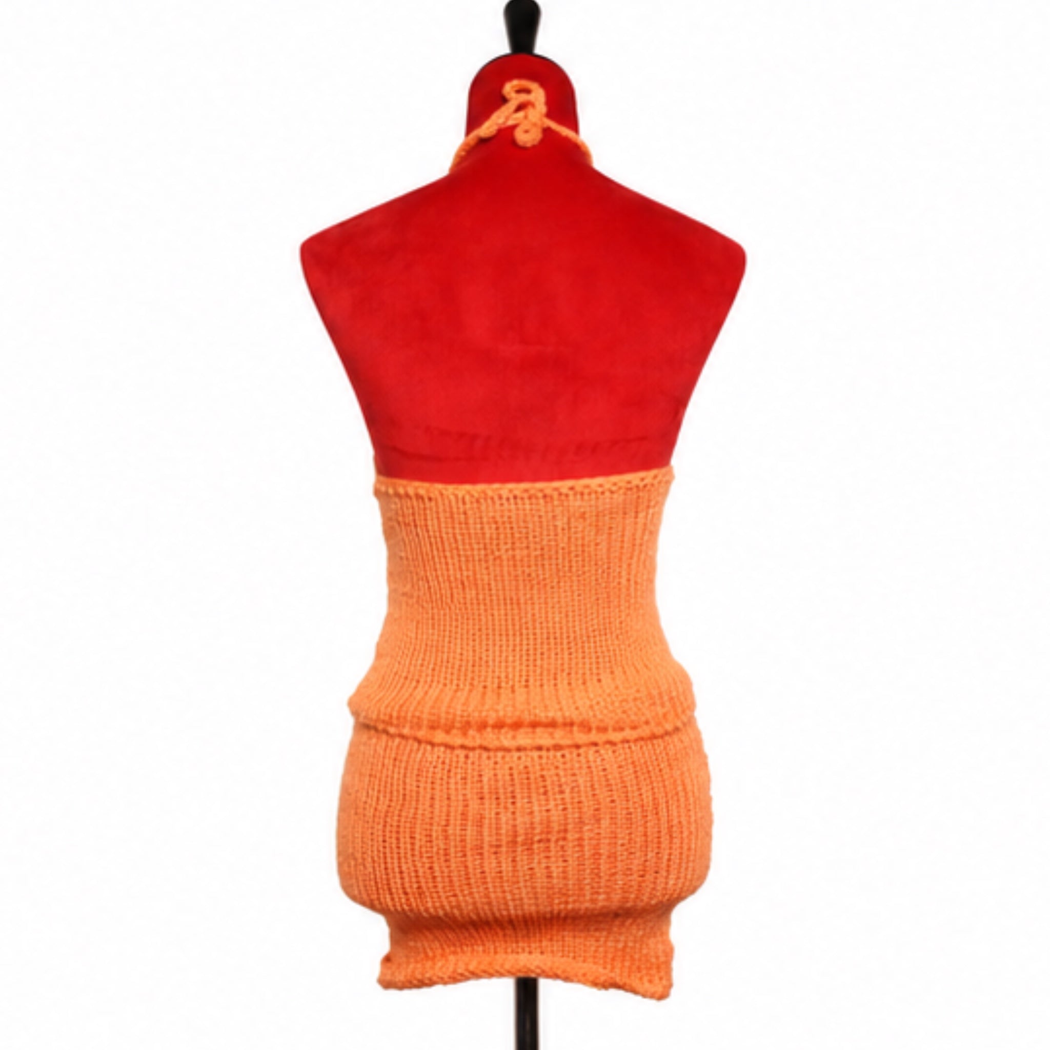 Coral knit skirt set