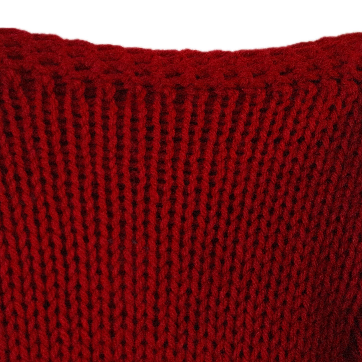 red cover up knit skirt