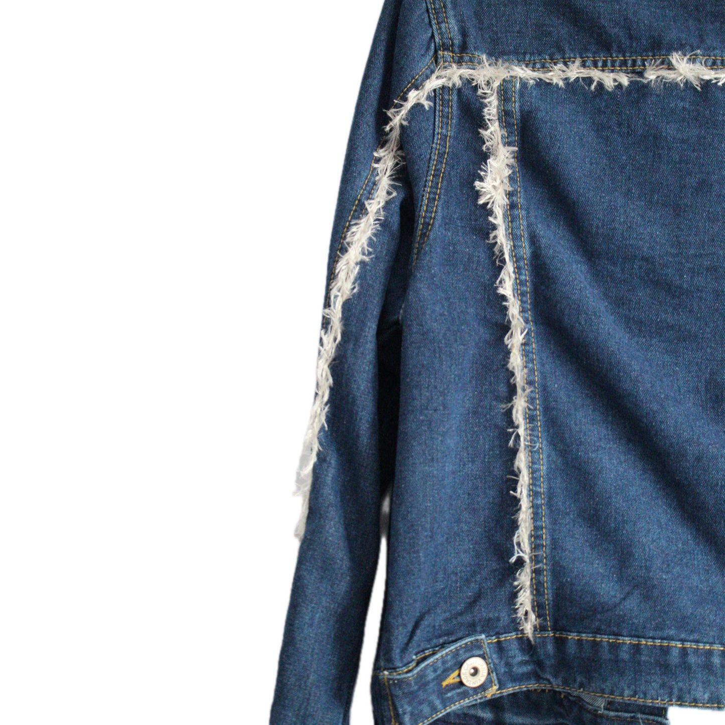 reworked denim jacket